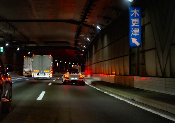 JDM car Tokyo expressway tunnel night