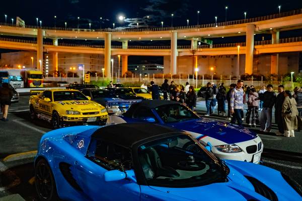 Daikoku PA Tokyo JDM cars at night